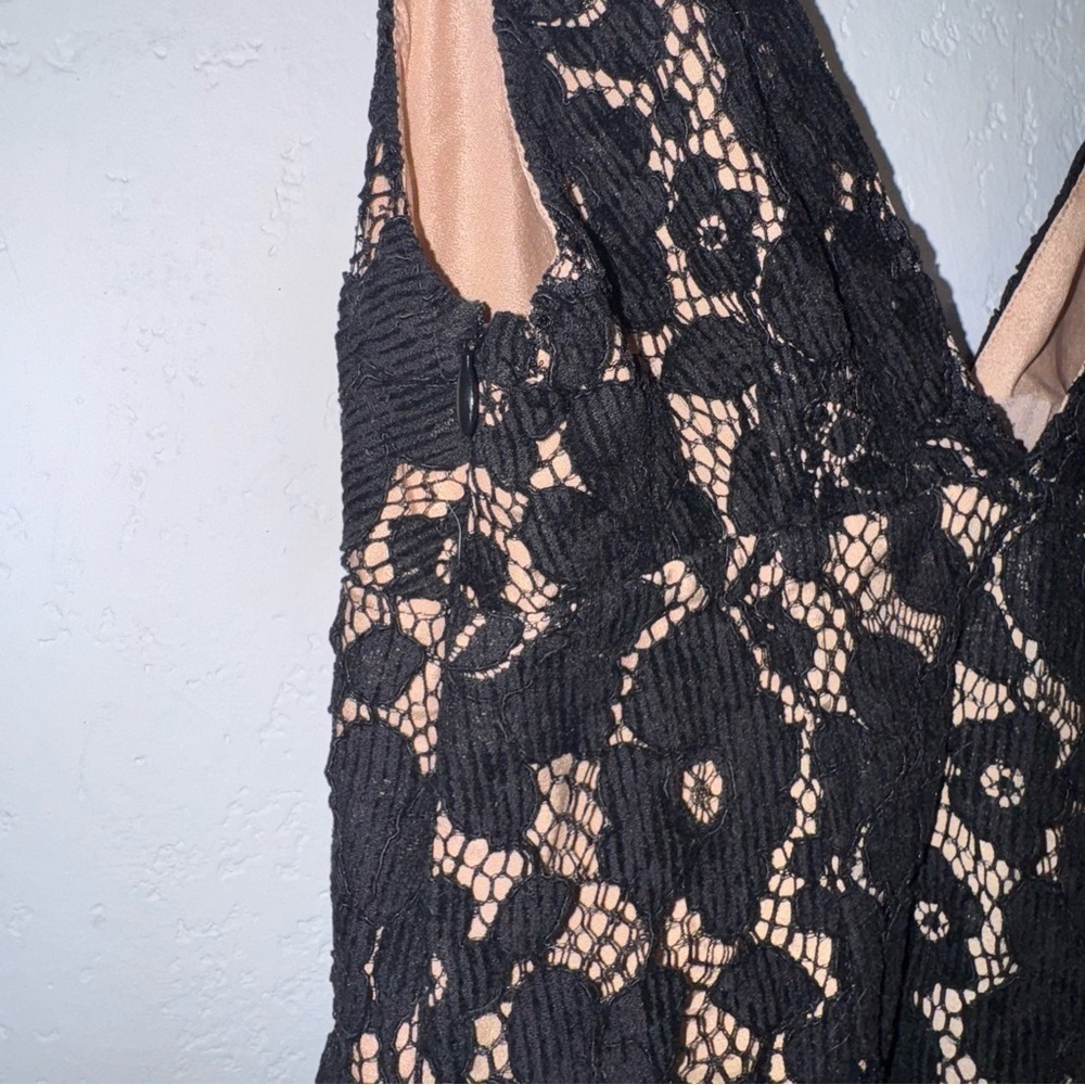 Free People Black Lace Chic Mini Dress - Picture 9 of 13